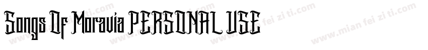 Songs Of Moravia PERSONAL USE Regu字体转换